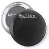watson md   detective sherlock holmes house doctor tv show logo gift t Pin-back button