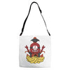 the yignion clan love bananas Adjustable Strap Totes