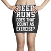beer runs does that count as exercise funny Mini Skirts