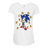 Sonic Rings Maternity Scoop Neck T-shirt