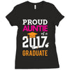 Class of 2017 Proud Auntie Graduation Ladies Fitted T-Shirt