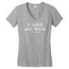i love it when my wife lets me go fishing Women's V-Neck T-Shirt