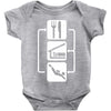 v2 eat sleep scuba dive Baby Bodysuit