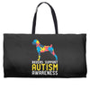 boxers support autism awareness Weekender Totes