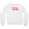 my best round is the 19th hole funny golf drinking Crewneck Sweatshirt
