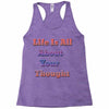 life is all Racerback Tank