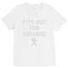 tits out for harambe V-Neck Tee