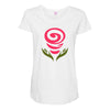 cute flowers Maternity Scoop Neck T-shirt