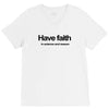 have faith in science and reason t shirt medium funny atheism religion V-Neck Tee