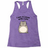 i am in love with cats Racerback Tank