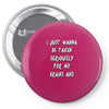 brains and stuff girls Pin-back button