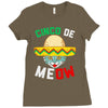 cinco de meow Ladies Fitted T-Shirt