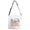 This Girl Loves Samoyed Adjustable Strap Totes