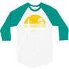 amity island jaws inspired movie shark printed 3/4 Sleeve Shirt