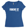 fakin' it Women's Triblend Scoop T-shirt