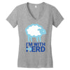 i m with herd Women's V-Neck T-Shirt