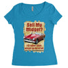 sell midget ideal birthday gift or present Women's Triblend Scoop T-shirt