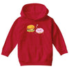 cheeseburger pranks doughnut Youth Hoodie