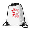 five nights at freddy's pizzeria game over Drawstring Bags