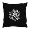 rltw bicycle circle kaleidospoke Throw Pillow