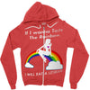 ls mug eat rainbow eat les Zipper Hoodie