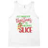 pizza christmas humor Tank Top