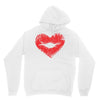 lip print heart Unisex Hoodie