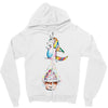 Cute Unicorn and Happy Cupcake Zipper Hoodie