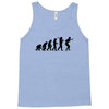 evolution of table tennis or ping pong mens black t shirt top Tank Top