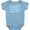 Revolution I Write Code Baby Onesie
