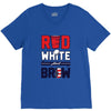 red white and brew V-Neck Tee