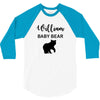 Daddy Bear - Baby Bear Custom Name 3/4 Sleeve Shirt