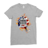 American Flag Q Fire Ladies Fitted T-Shirt