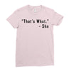 that's what she said quote Ladies Fitted T-Shirt