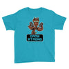 groot grow strong galaxy gym fitness mashup Youth Tee