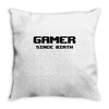 gamer since birth Throw Pillow
