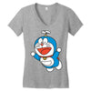 Doraemon Women's V-Neck T-Shirt