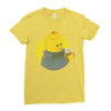 ugly lego drink coffee Ladies Fitted T-Shirt