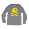 smiley pirate skull and crossbones Long Sleeve Shirts