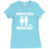 under new management stag night wedding mens Ladies Fitted T-Shirt