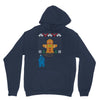 cookie monster gingerbread man ugly christmas sweater Unisex Hoodie