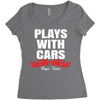Plays With Cars Women's Triblend Scoop T-shirt