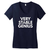 verry stable genius Women's V-Neck T-Shirt