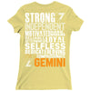 Strong Independent Motivated Gemini Ladies Fitted T-Shirt