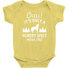 chill hungry wolf Baby Bodysuit