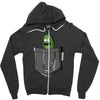i'm in a pocket Zipper Hoodie