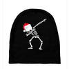 skeleton dabbing christmas Baby Beanies