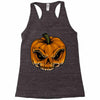 skull pumpkin Racerback Tank