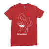 pregnant rex white and red color Ladies Fitted T-Shirt