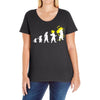 goku evolution Ladies Curvy T-Shirt